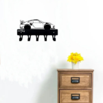 CIFbuy1-Piece Dazzling Racing Car Metal Key Holder: Artistic Wall-Mounted Hook with Ornamental Design | Key Chain Accessory & Decorative Sculpture.Key Hooks(TikTok/temu self-pickup orders) - Image 4