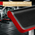 Heavy-Duty Red Vertical Leg Press Machine with Adjustable Leg, Back & Head Positions, 1" Standard Plate Compatible Strength Training Equipment - Image 8
