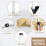 3 x 3m Two Doors & Two Windows Practical Waterproof Right-Angle Folding Tent Khaki - Image 7