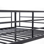 Same Code 12883671 Iron Bed Bunk Bed with Ladder for Kids Twin Size Black - Image 29