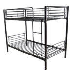 Same Code 12883671 Iron Bed Bunk Bed with Ladder for Kids Twin Size Black - Image 14