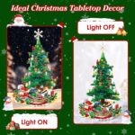 Christmas Tree Building Toy - 701 Pcs with 24-Day Countdown Calendar, 30 LED Warm Lights (USB Powered) - Santa, Ornaments, Snowflake Topper - Educational Blocks for Kids 3-6, Tabletop Decor - Image 5