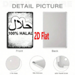 CIFbuy 1pc 100% Halal Arabic Metal Plaque Sign, Vintage 2D" 2D Flat Unframed Wall Decor, Weatherproof Rustproof UV Resistant, Wall Decor, Weatherproof Rustproof UV Resistant, 7.87x11.81In Sign, VintikTok, Sign, VintikTok, t Self-pickup Logiopics - Image 5