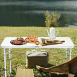 120 x 60 x 70 4Ft Portable Multipurpose Folding Table White - Image 2