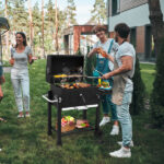 Charcoal Grill with Foldable Side Table and Wheels, Heavy-duty BBQ Grill for Outdoor Picnics Patio Garden and Backyard Grilling - Image 10