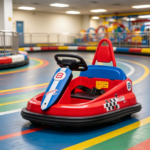Red 6V Bumper Car for Kids – 360° Rotation Electric Ride On for Indoor Playroom - Image 4
