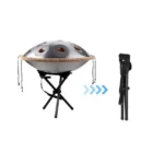 10 Notes Silver Solid Color Handpan Drum Steel Percussion Instrument - Image 6