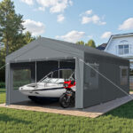 10X20FT Carport Car Port Canopy Grey - Image 5
