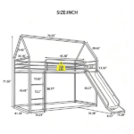 Twin over Twin House Bed - Image 21