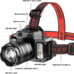 2 PACK LED Headlamp Motion Sensor 5-Modes Headlamp USB Rechargeable Canping Hiking Headlight (US Logistics For USPS/DHL/Fedex/UPS. No designated logistics accepted TK/TMEU only For self-pickup - Image 2
