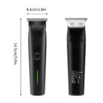 Beard Trimmer, 3 in 1 Hair Clippers and Mens Grooming Kit, Face, Nose, Ear Hair Trimmer - Black - Image 9