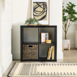 4 Cube Storage Organizer, Solid Black