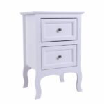 Oid Code 48714449/34800355 2pcs Country Style Two-Tier Night Tables Large Size White - Image 21