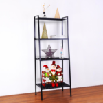 Concise 3 Layers Carbon Steel & PP Storage Rack Black - Image 15