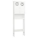 Double Door Fork Toilet Cabinet White - Image 29
