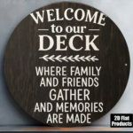 CIFbuy 1pc 8x8 Inch Round Kitchen Witch Sign, Vintage French Style Wall Art, German Language Decorative Plaque, 2D Flat Home Kitchen De TikTok, TikTok, Self-pickup Logiopics - Image 17