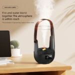 Perfect Gift Retro Essential Oil Diffuser with Realistic Flame Effect - 200ML Humidifier, 3 Timers, Ambient Lighting & Waterless Protection - Image 10