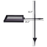 Folding Swivel Campfire Grill, Portable Cooking Grate over Fire Pit, Lightweight Grate & Camp Fire Rack with Carrying Bag for Outdoor Camping BBQ, Black - Image 5