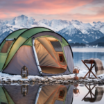 4 Person Pop Up Tent for Camping, Waterproof Instant Family Tent with Front Awning, Automatic Tent Throw Pop Up Instant Flip Pop Tent for Camping, Green - Image 11