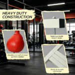 2-in-1 Heavy Duty Punching Bag Stand: Adjustable Height Freestanding Rack with Weighted Base & Speed Bag for Home Gym Training - Image 5