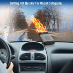 24V Car Truck Heater -200W Fast Heating & Fan Mode, 360° Adjustable, 2 in 1 Defroster Defogger Demister Windshield Heater Defog Defrost for Van Bus Camping Travel - Image 2