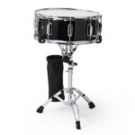 14 x 5.5in Snare Drum Set with Drumstick Holder, Snare Drum Bag, Strap, Mute Pad & Drum Stick for Beginner Student Black - Image 11