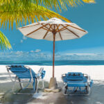 Same Code 12975209 63*70*99cm Heightened Oxford Cloth Silver White Aluminum Tube Bearing 100kg Beach Chair Blue - Image 11