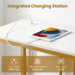 39" Console Table with Built-in Charging Station, Narrow Entryway Table with USB & Type-C Ports - Image 8