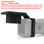 2" Trailer Tow Hitch Receiver Cover Plug Dust Cap Fit Toyota Lexus Jeep GMC Ford - Image 5
