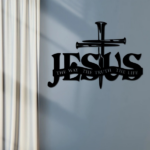 CIFbuy Aluminum Jesus Cross Scripture Wall Art Christian Home Decor Gift TikTok, temu pick-up service - Image 3
