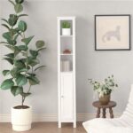 66.92" Tall Bathroom Storage Cabinet with Adjustable Shelves,1 Doors Freestanding Cabinet with Anti-Tip, Open compartments, for Home, Small Spaces, Bathroom,Kitchen, Living Room, White - Image 10
