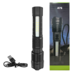 2Pack USB Rechargeable LED Flashlight Adjustable Focus Camping Hiking Outdoor Flashlight Work light (US Logistics For USPS/DHL/Fedex/UPS. No designated logistics accepted TK/TMEU only For self-pickup - Image 3