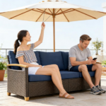 Rattan Wicker Sofa