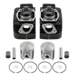Engine Cylinder Piston Top End Rebuild Kit fit for Yamaha RD350 1973 1974 1975 - Image 6