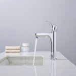 Chrome Single Hole Bathroom Faucet,Laundry Vanity Sink Faucet with Two 9/16" Hoses[Unable ship on weekends, TK/TEMU only for pickup, only TX10643 warehouse supports GOFO] - Image 14