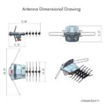 TA-102Y 360-Degree Rotation UV Dual Bands 28-36dB Outdoor Antenna Dovetail Guide without Stand - Image 23