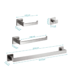 4- Piece Bathroom Hardware Set - Image 2