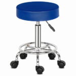 Professional Salon Stool with Spider Base - 8cm Thick Molded Foam, Semi-PU Leather, SGS Certified Gas Lift, 150kg Capacity, Nylon Casters (Blue) - Image 7