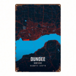 CIFbuy 1pc Dundee City Map Metal Sign 8x12 Inch Rustic Iron Wall Art, 2D Flat Nostalgic Decor For Home Bar Garage Club Restaurant Café TikTok, TikTok, Self-pickup Logiopics - Image 8