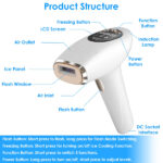 3 In 1 Ice Cooling Laser Hair Removal Painless Permanent At-Home IPL Hair Removal with 999,999 Flashes 9 Energy Levels 2 Flash Modes for Armpits Legs Arms Bikini Line - Image 14