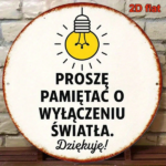 CIFbuy 1pc Retro French Aluminum Sign "Please Remember To Turn Off The Lights" 2D Flat Round Decorative Plaque Vintage Light Reminder W TikTok, TikTok, Self-pickup Logiopics - Image 2