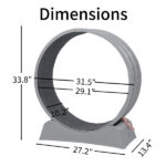 80*34*86CM, Gray PP track connector assembly, Round shape with gray carpet + 1 cat teaser stick, 15kg cat treadmill - Image 12