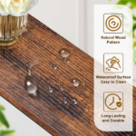 Same Code 75403889 39.4" Narrow Console Sofa Table with Power Outlets and USB Ports, Skinny Couch Table with Metal Frame and Charge Station with 4.9ft Extension Cord, Rustic Brown - Image 6