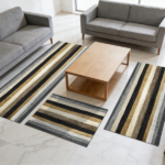 Three-piece kitchen rug set, non-slip and washable, abstract pattern kitchen hallway rug, soft and comfortable, suitable for sinks, floors, entrances, hallways and bathrooms. - Image 10