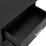 3-Drawer Chest with Textured Finish Drawer Dresser 22.05*12.99*25.98in Black - Image 8