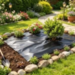 3FT x 50FT Plastic Sheeting Roll, Multi-Purpose, Black - Image 5