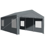 12x20 ft Carport Car Port Canopy Grey - Image 19