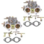 2X Carburetors Twin Choke Replacement for 45 DCOE Weber 152 4 Cyl 6 Cyl V8 Engines 19600.060 - Image 4