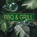 CIFbuy Vintage Aluminum BBQ Sign UV Printed Metal Plaque Waterproof Dustproof For Home Garage Cafe Restaurant Bar Decor (TikTok, temu pick-up service) - Image 4