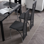 4pcs Elegant Assembled Stripping Texture High Backrest Dining Chairs Black Replace encoding 13028198-18410366 - Image 74